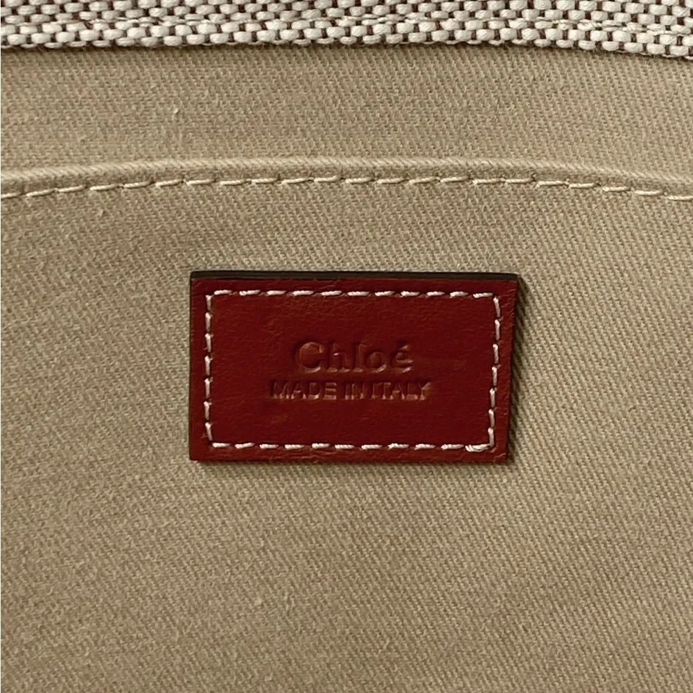 Chloe Large Woody Canvas Tote